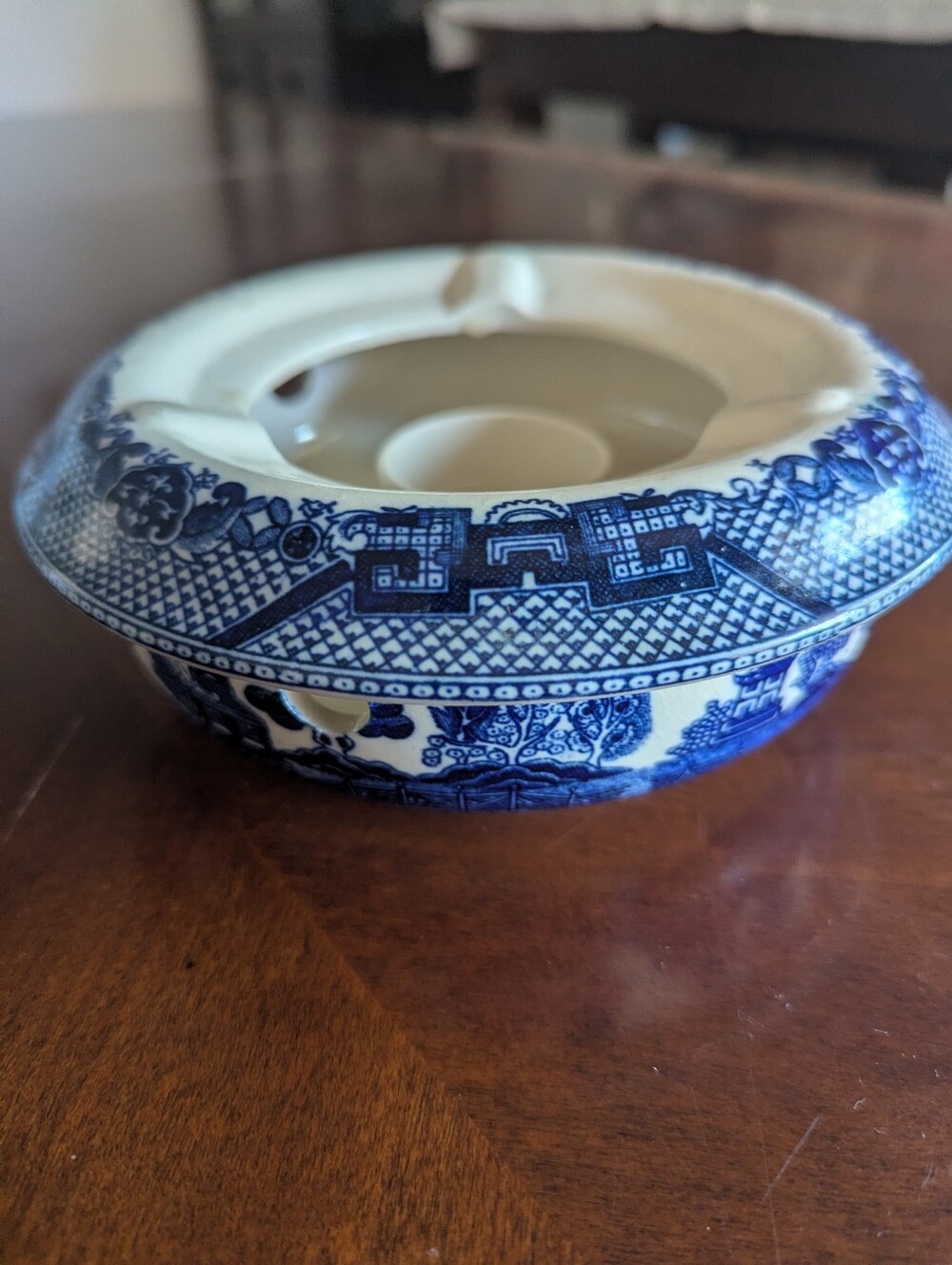 1920s Blue Willow Design Japan Ashtray - Picture 2 of 10